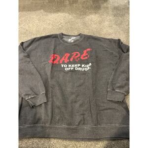 Dare To Keep Kids Off Drugs Sweatshirt Black Size 2x/3x
